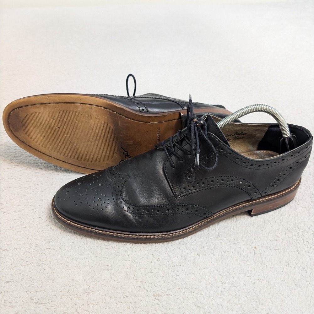 Banana Republic 11M Hadley Italian Leather Brogue‎ Wingtip Dress Shoes Ortholite